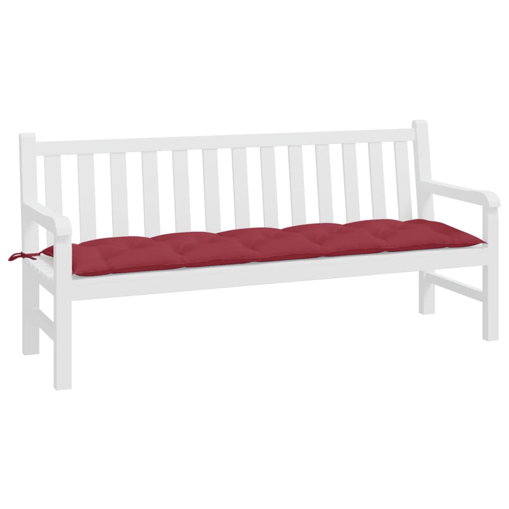 Garden Bench Cushion Wine Red 180x50x7 cm Oxford Fabric