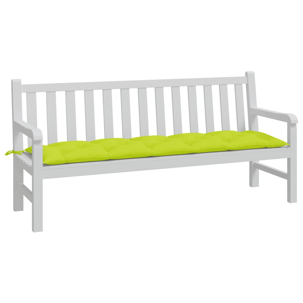 Coussin de banc de jardin vert clair 180x50x7 cm Tissu Oxford