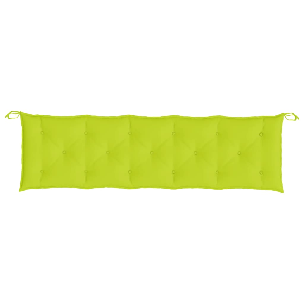 Coussin de banc de jardin vert clair 180x50x7 cm Tissu Oxford