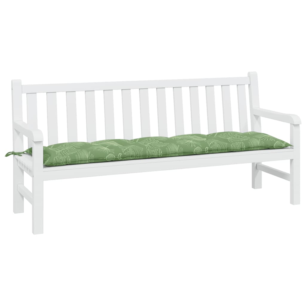 Garden Bench Cushion Leaf Pattern 180x50x7 cm Oxford Fabric