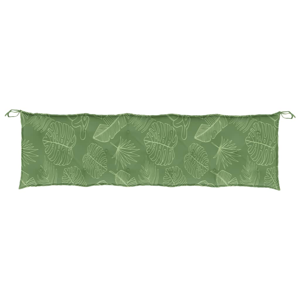 Garden Bench Cushion Leaf Pattern 180x50x7 cm Oxford Fabric