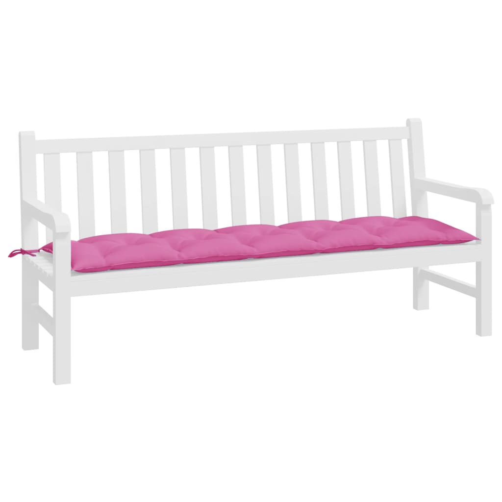 Garden Bench Cushion Pink 180x50x7 cm Oxford Fabric