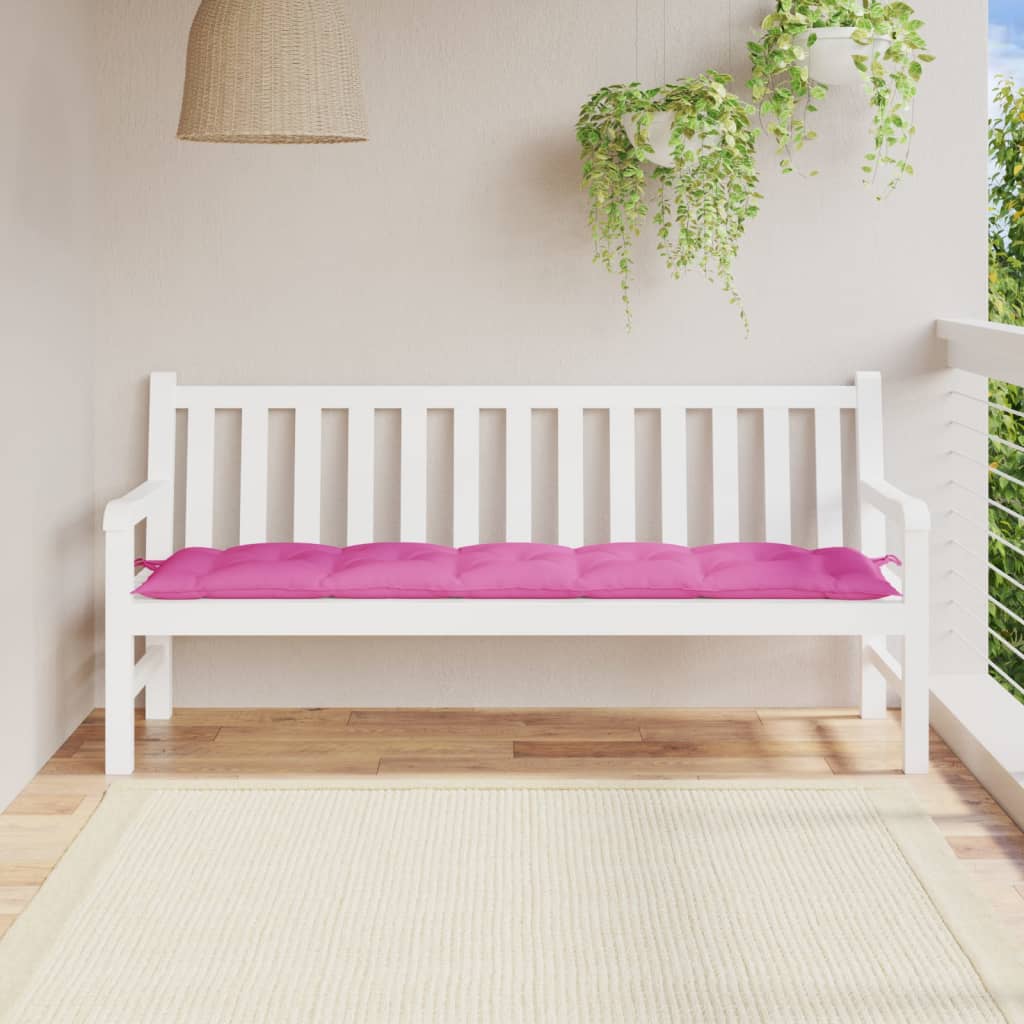 Garden Bench Cushion Pink 180x50x7 cm Oxford Fabric