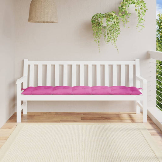 Garden Bench Cushion Pink 180x50x7 cm Oxford Fabric