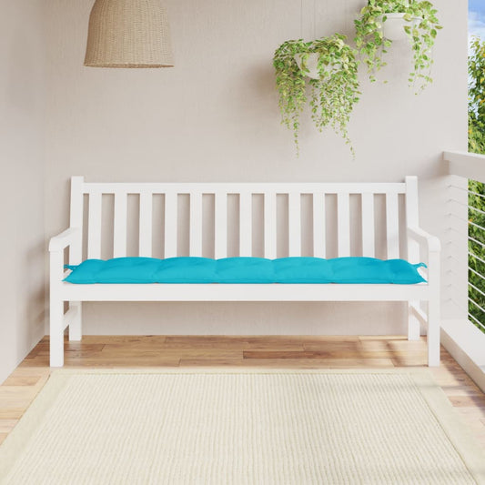 Garden Bench Cushion Turquoise 180x50x7 cm Oxford Fabric