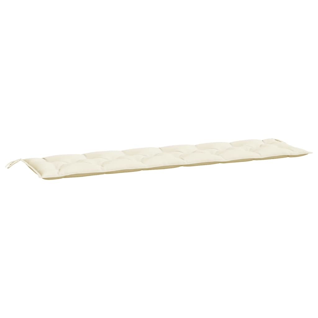 Coussin de banc de jardin Crème 200x50x7 cm Tissu Oxford