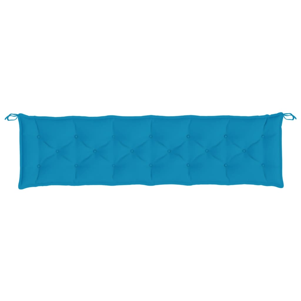 Coussin de banc de jardin bleu clair 200x50x7 cm Tissu Oxford