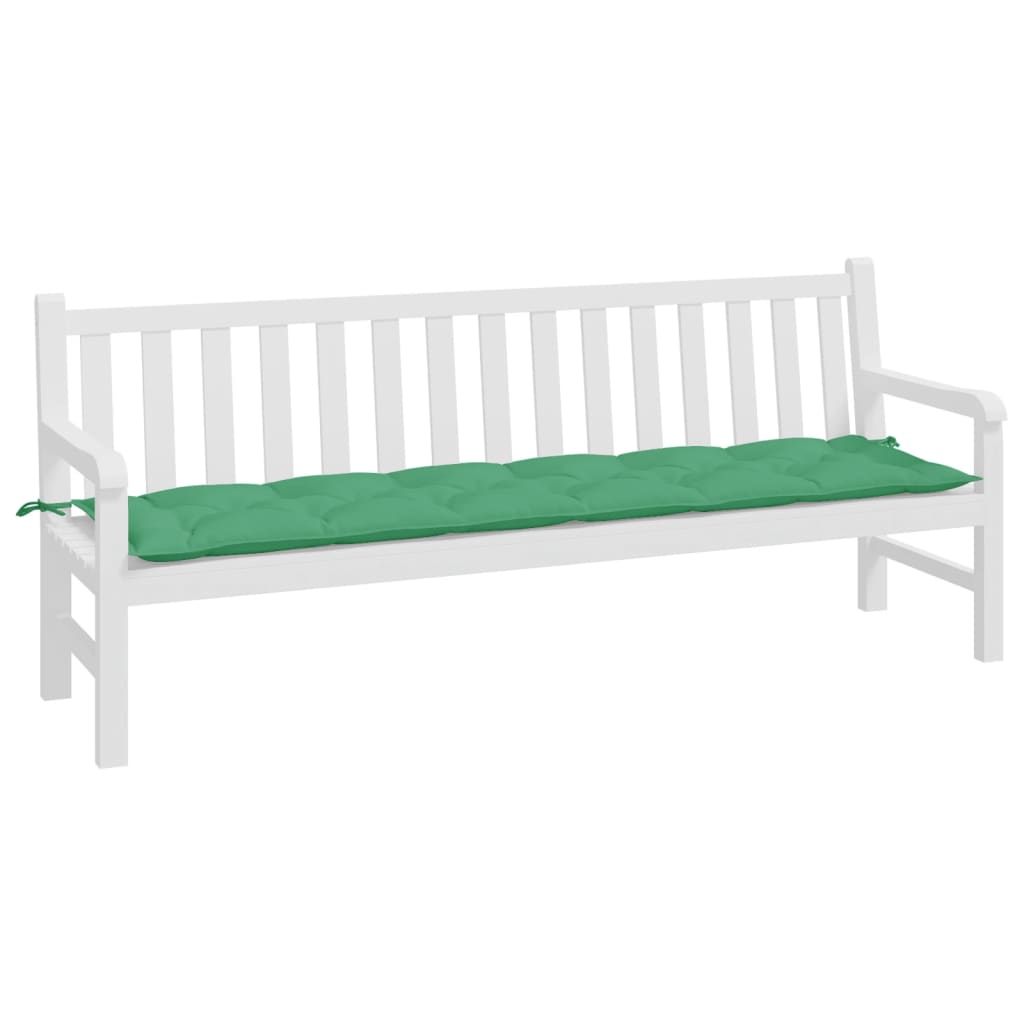 Garden Bench Cushion Green 200x50x7 cm Oxford Fabric