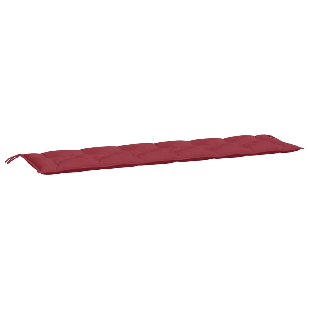 Coussin de banc de jardin bordeaux 200x50x7 cm Tissu Oxford