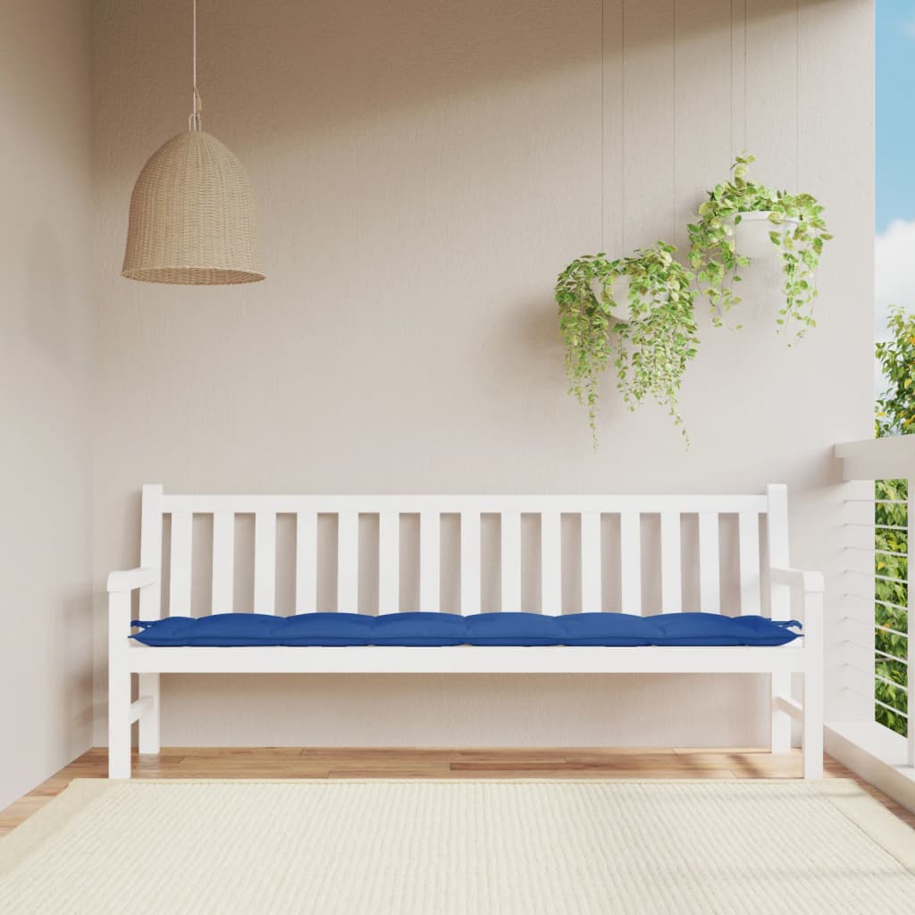 Garden Bench Cushion Royal Blue 200x50x7 cm Oxford Fabric