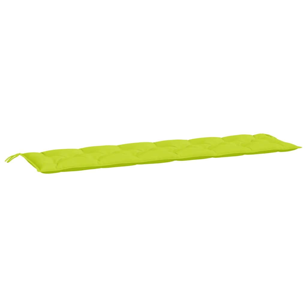 Coussin de banc de jardin vert clair 200x50x7 cm Tissu Oxford