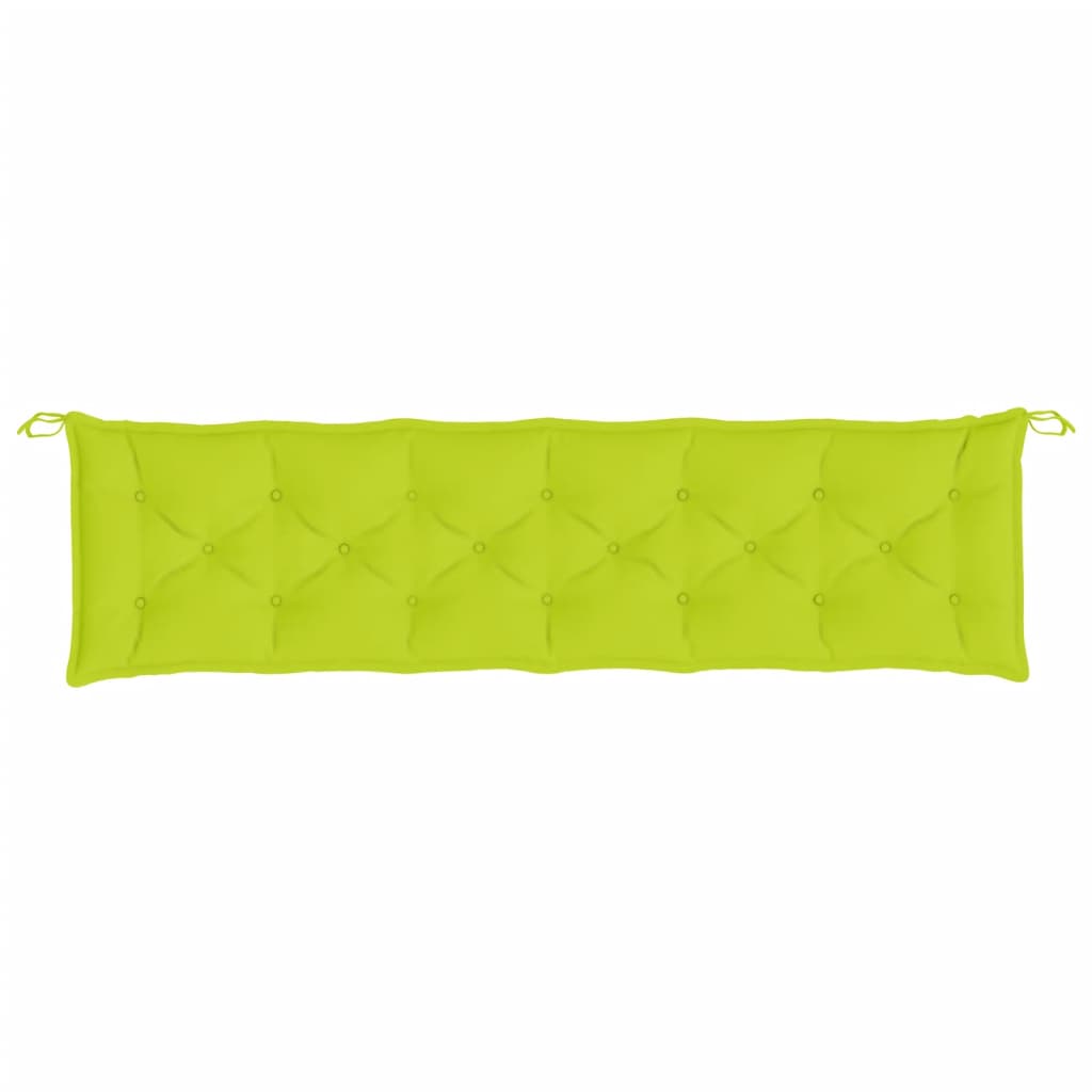Coussin de banc de jardin vert clair 200x50x7 cm Tissu Oxford