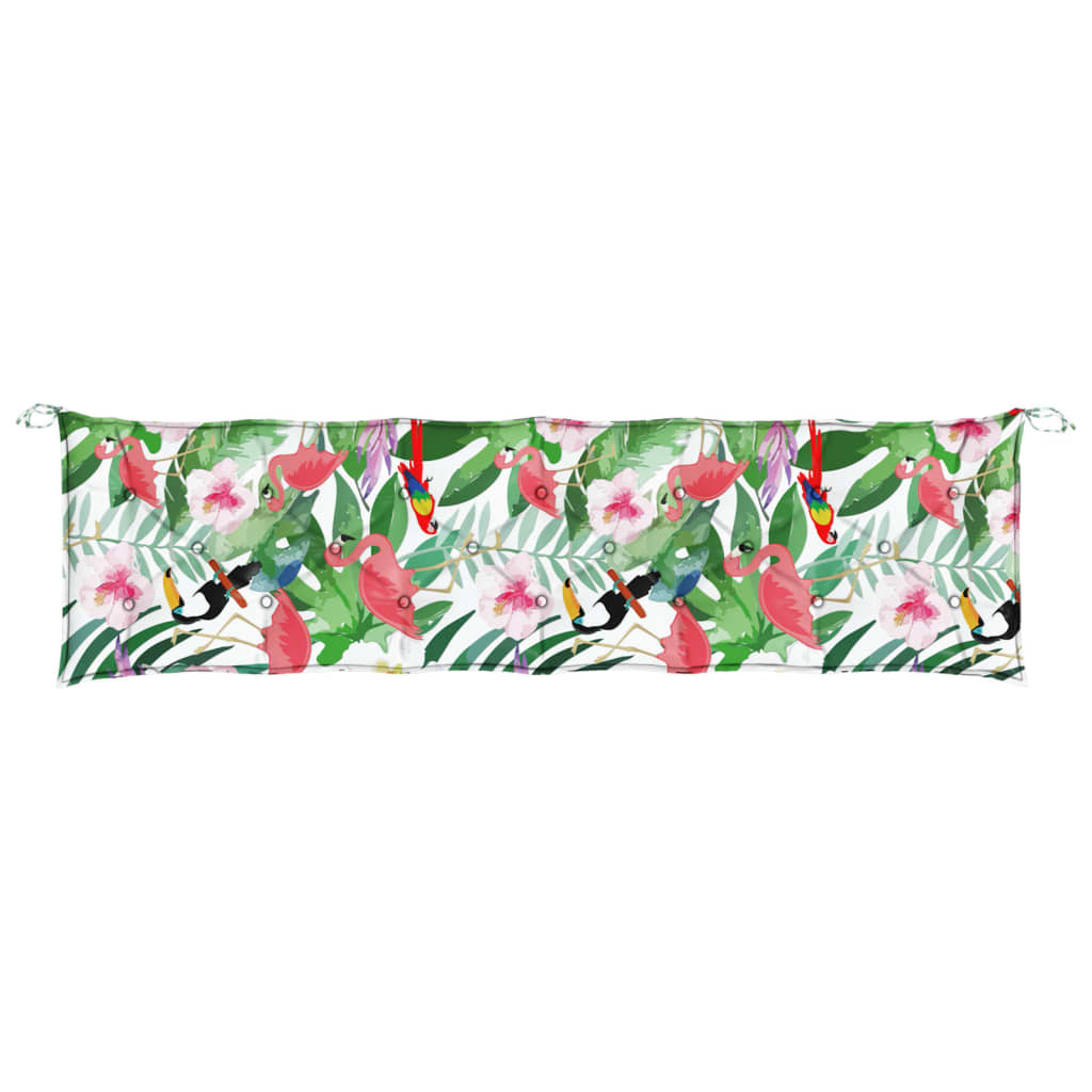Garden Bench Cushion Multicoloured 200x50x7 cm Fabric