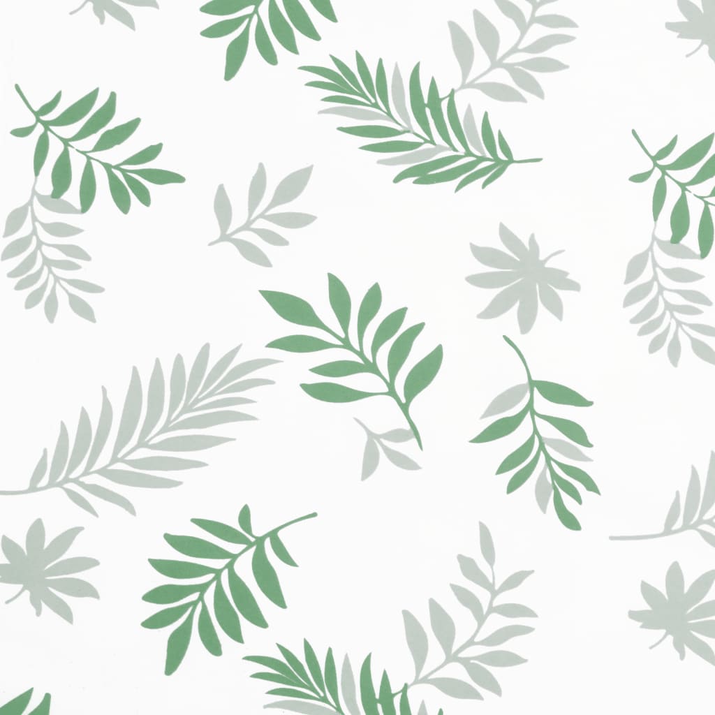 Garden bench cushion leaf pattern 200x50x7 cm fabric