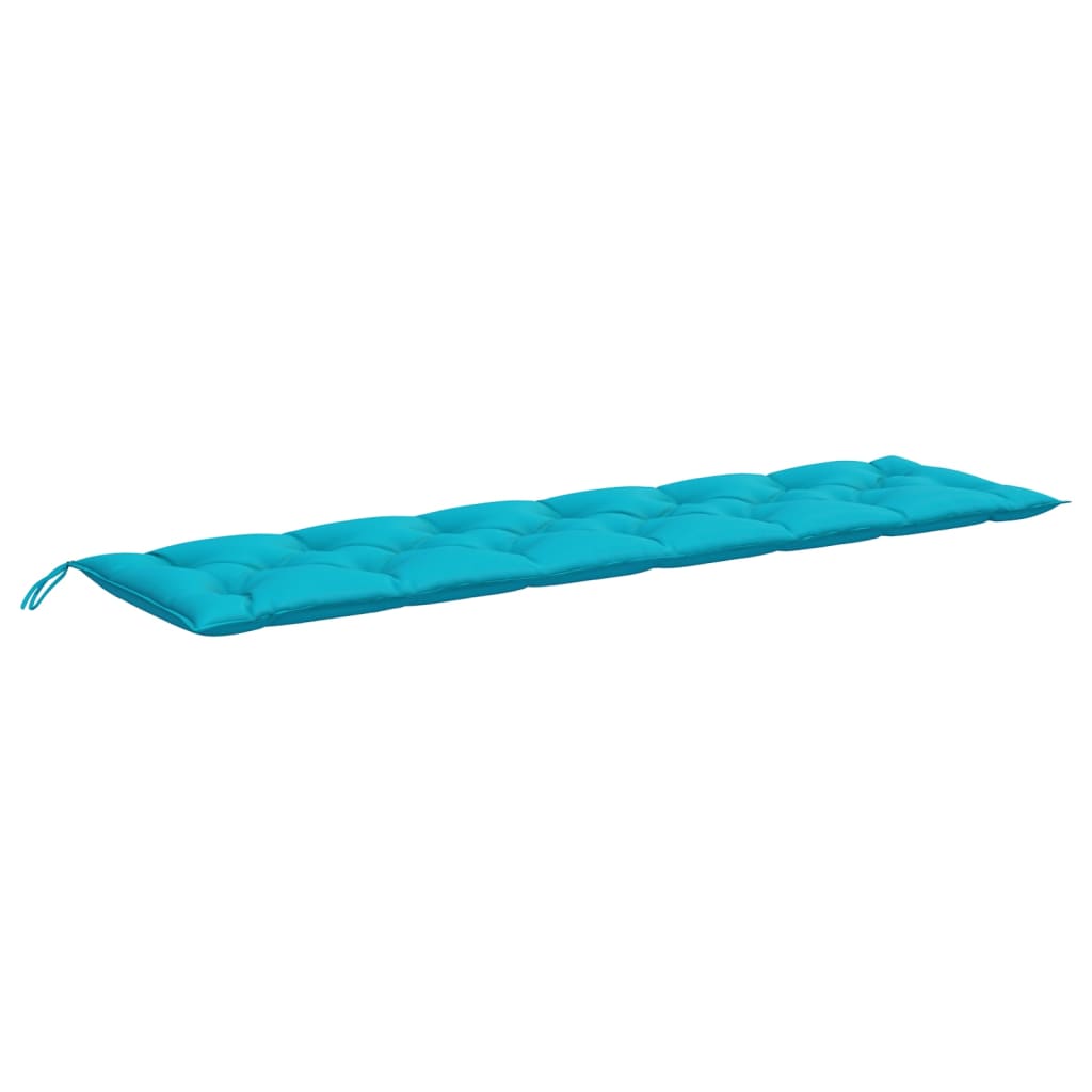 Garden bench cushion turquoise 200x50x7 cm fabric