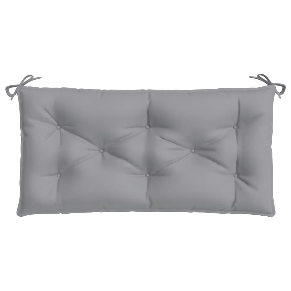 Garden bench cushions 2 pcs. Grey 100x50x7 cm Oxford fabric