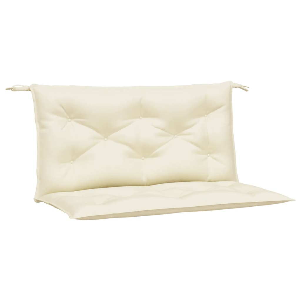 Coussins de banc de jardin 2 pcs Crème 100x50x7 cm Tissu Oxford