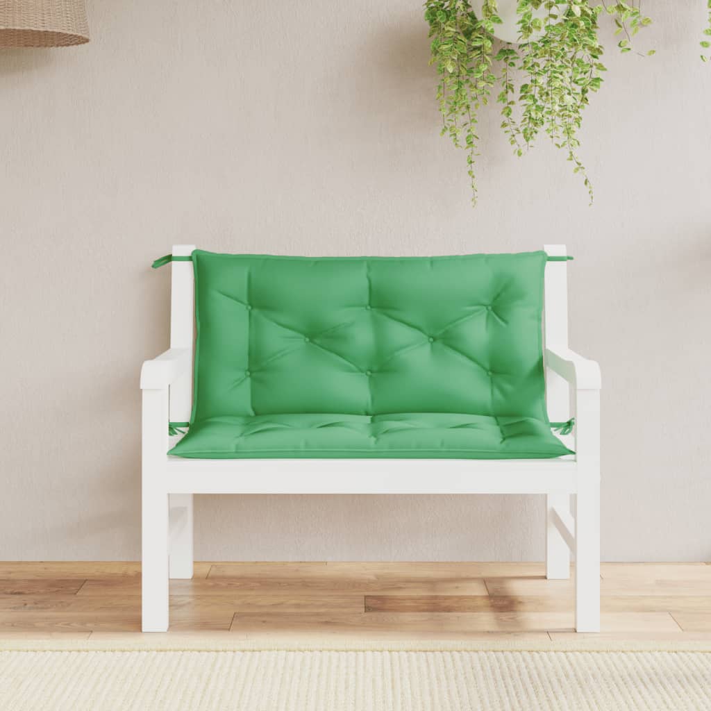 Garden Bench Cushions 2 pcs. Green 100x50x7 cm Oxford Fabric
