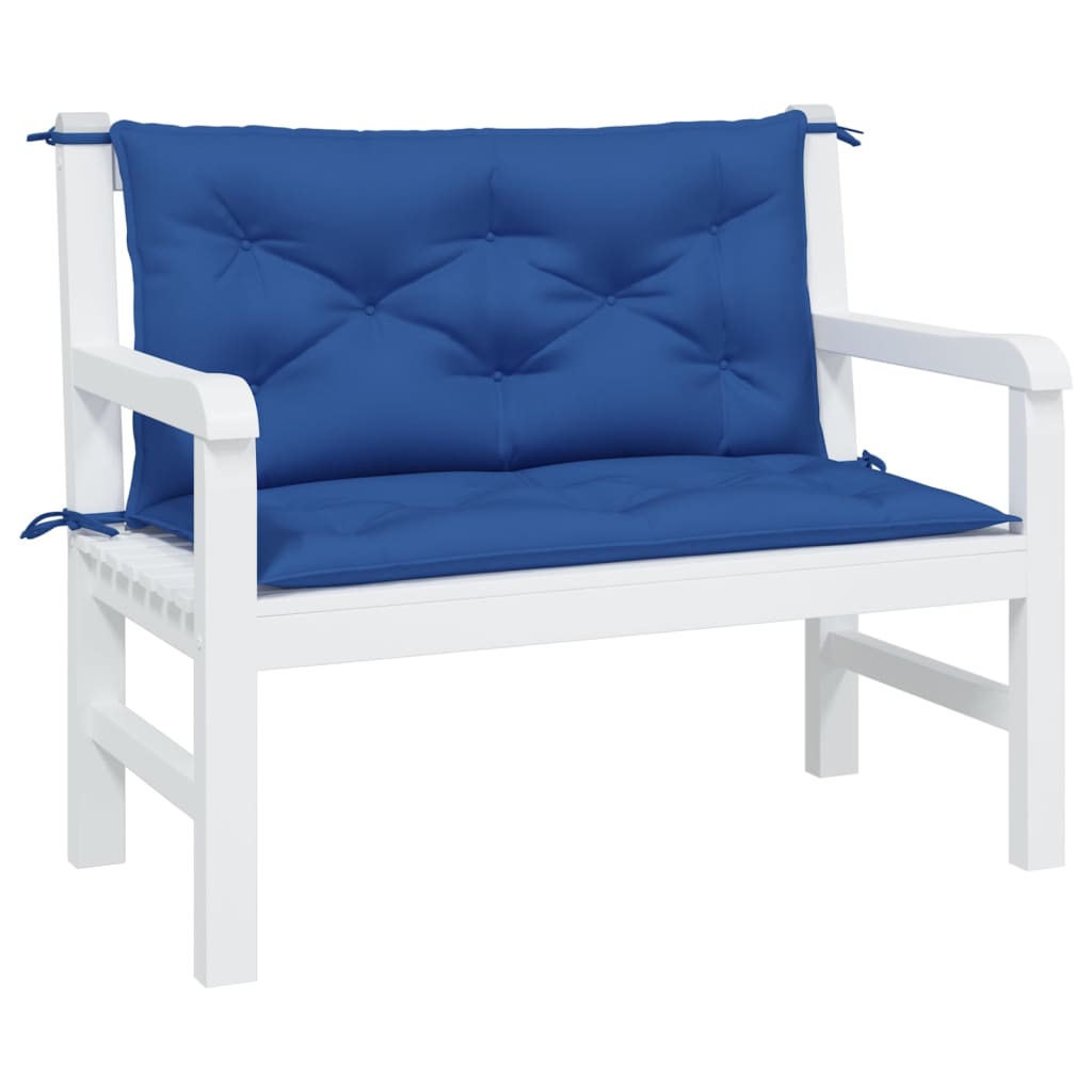 Garden Bench Cushions 2 pcs. Royal Blue 100x50x7 cm Oxford Fabric