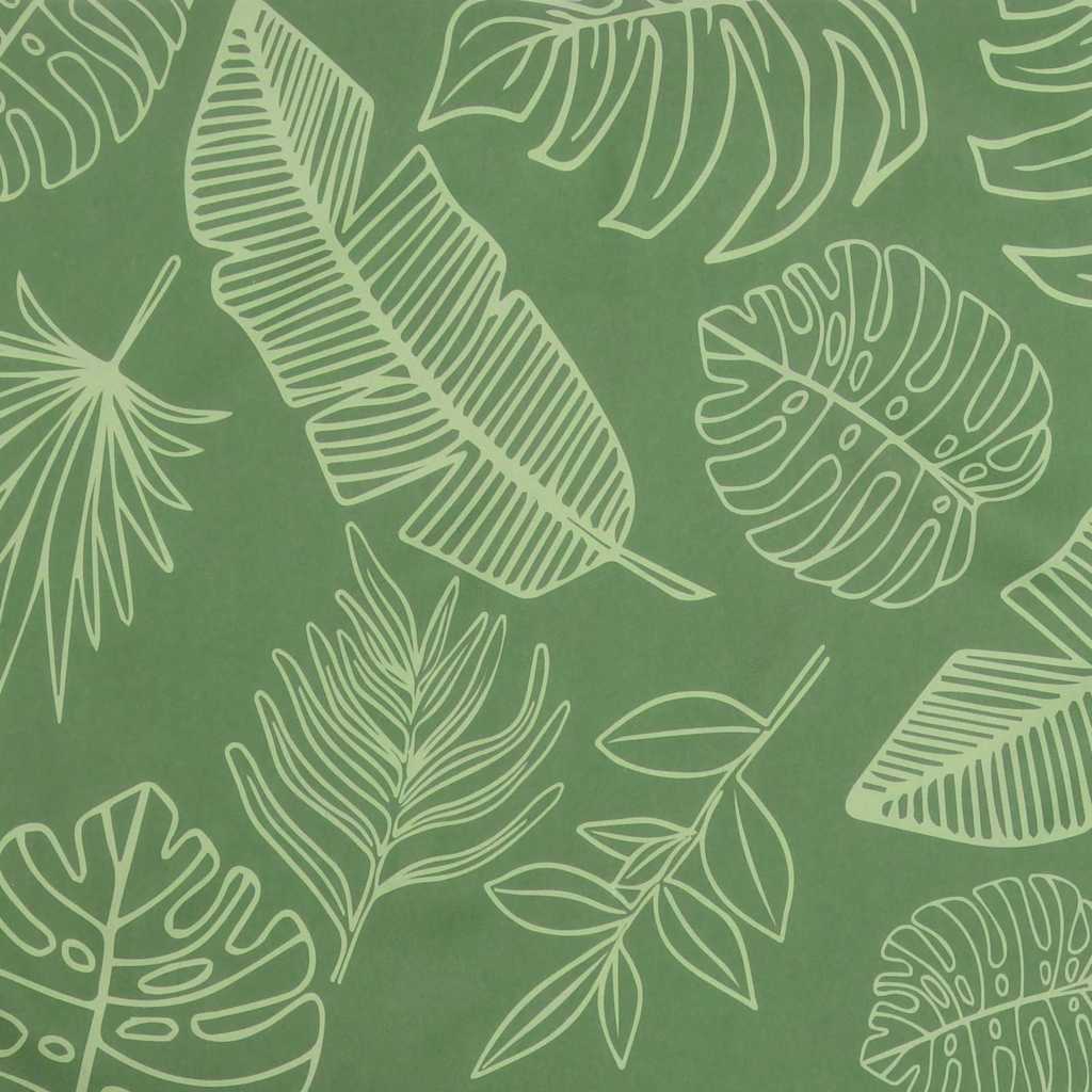 Garden bench cushions 2 pcs. leaf pattern 100x50x7 cm fabric