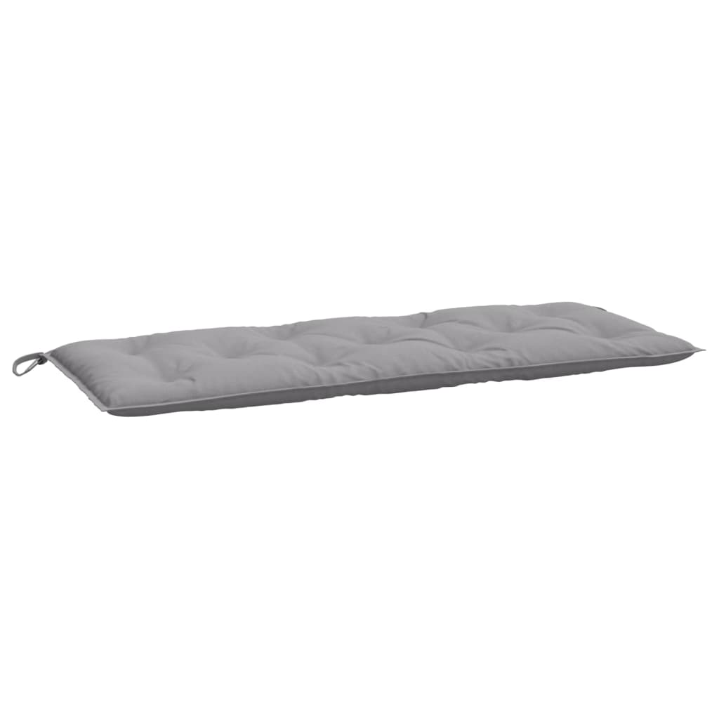 Coussins de banc de jardin 2 pcs Gris 120x50x7 cm Tissu Oxford