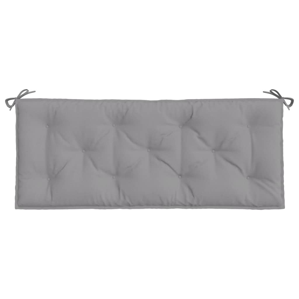 Coussins de banc de jardin 2 pcs Gris 120x50x7 cm Tissu Oxford