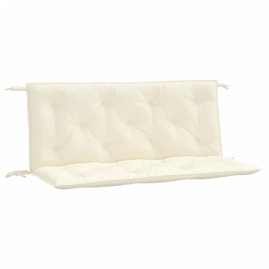 Garden Bench Cushions 2 pcs. Cream White 120x50x7 cm Oxford Fabric