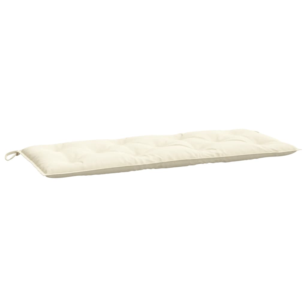 Garden Bench Cushions 2 pcs. Cream White 120x50x7 cm Oxford Fabric