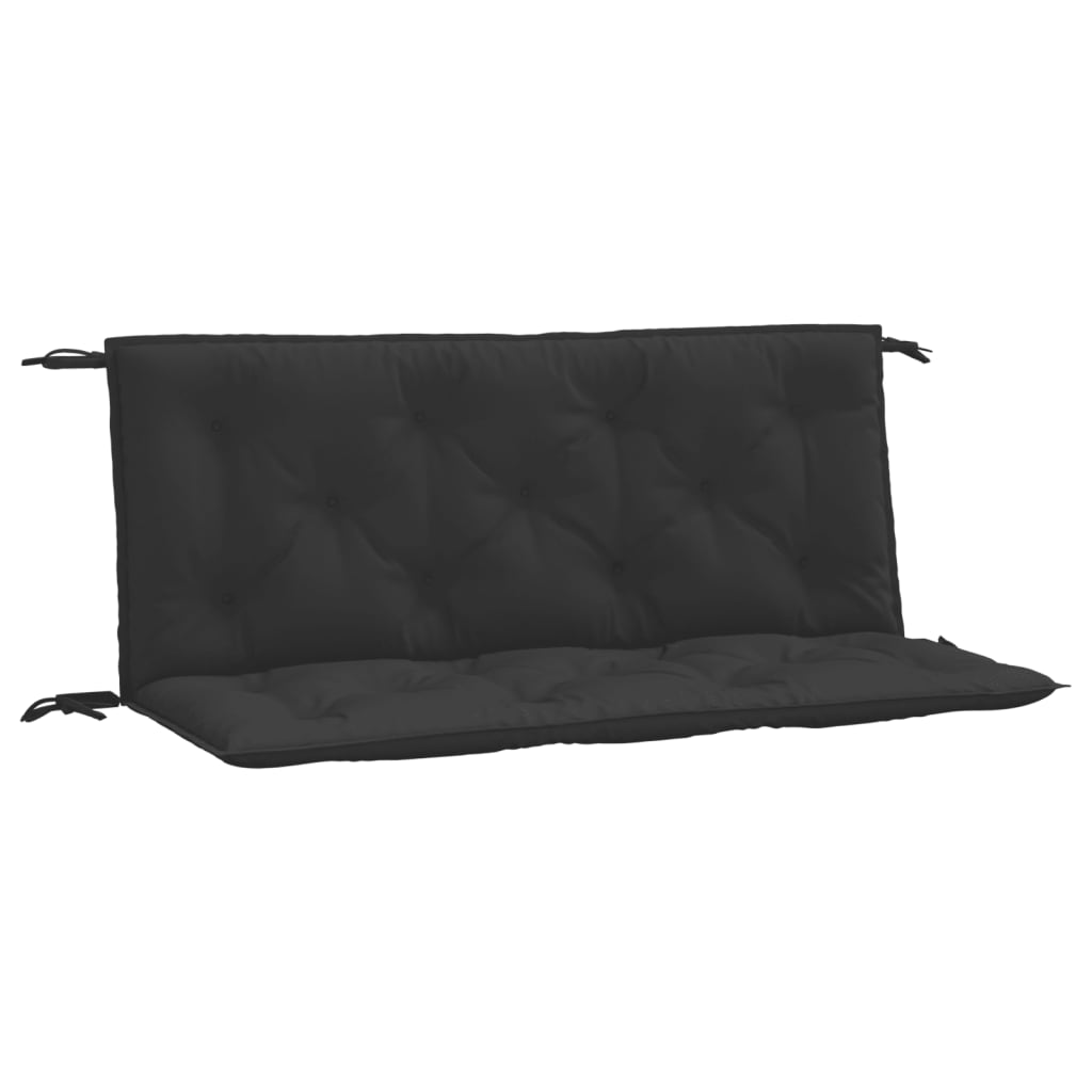 Garden Bench Cushions 2 pcs. Black 120x50x7 cm Oxford Fabric