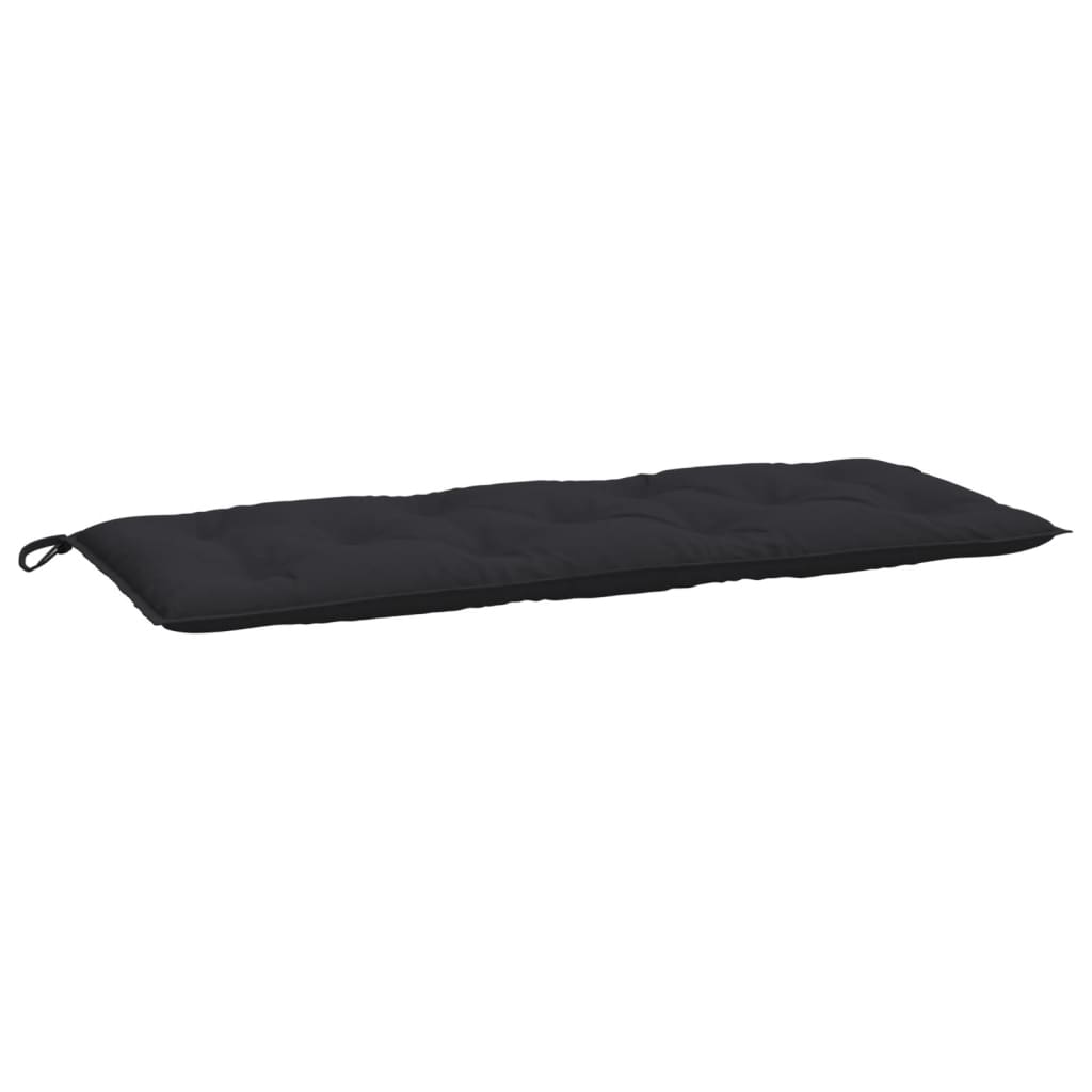 Garden Bench Cushions 2 pcs. Black 120x50x7 cm Oxford Fabric