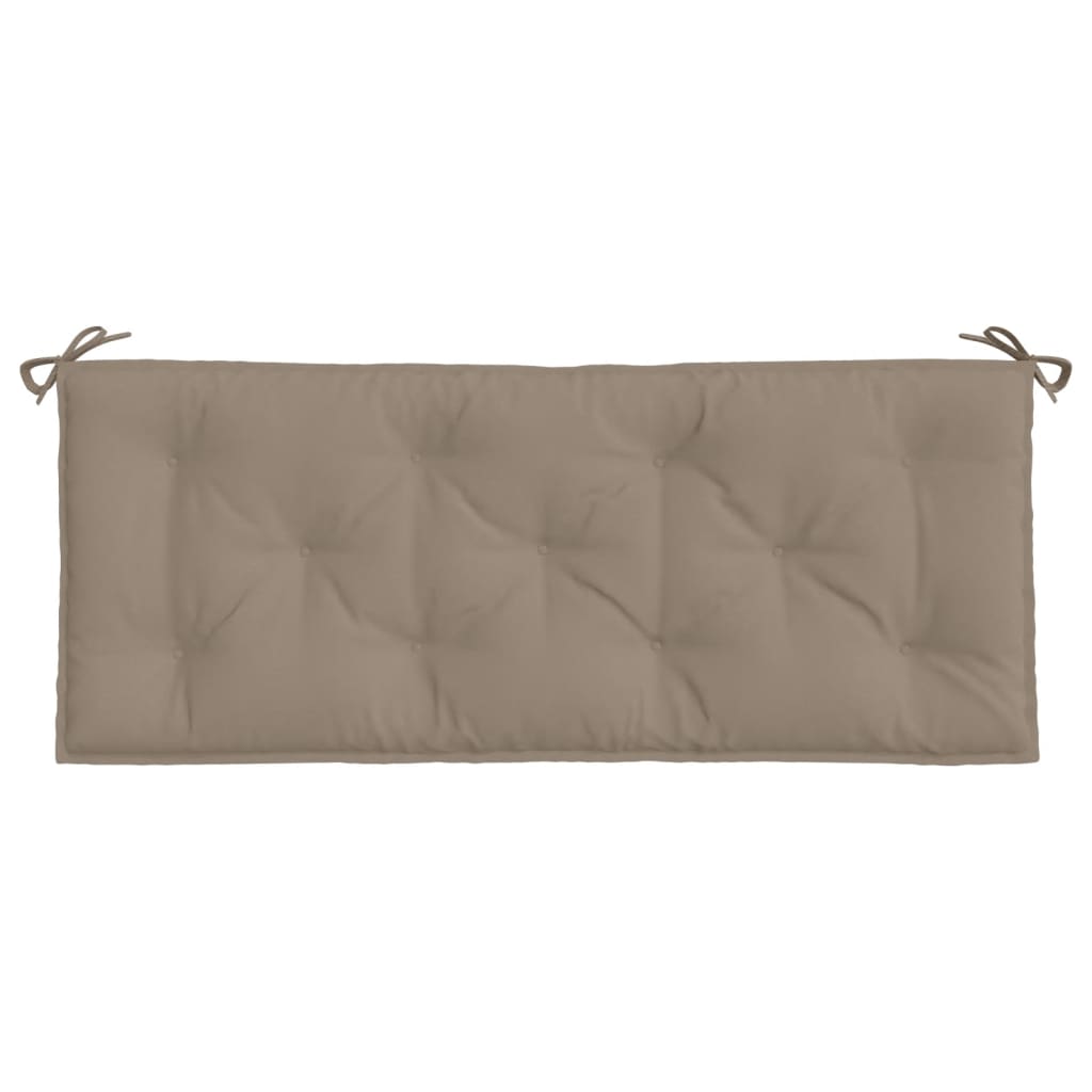 Garden Bench Cushions 2 pcs. Taupe 120x50x7 cm Oxford Fabric
