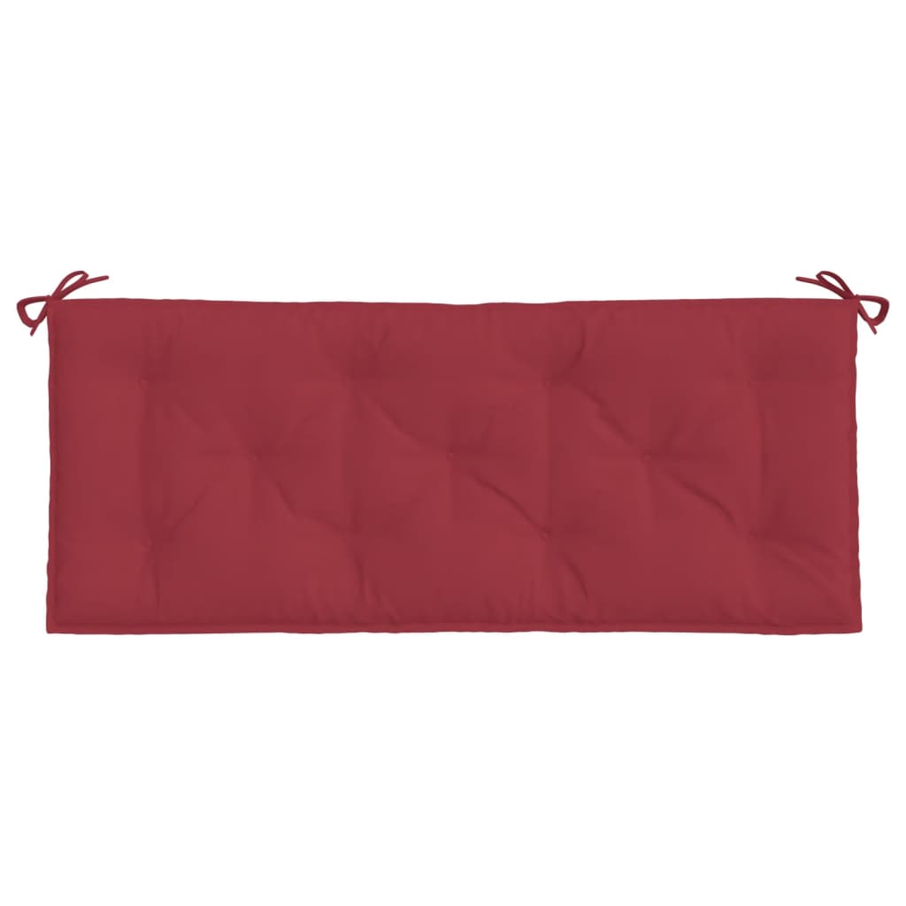 Garden bench cushions 2 pcs. Wine red 120x50x7 cm Oxford fabric