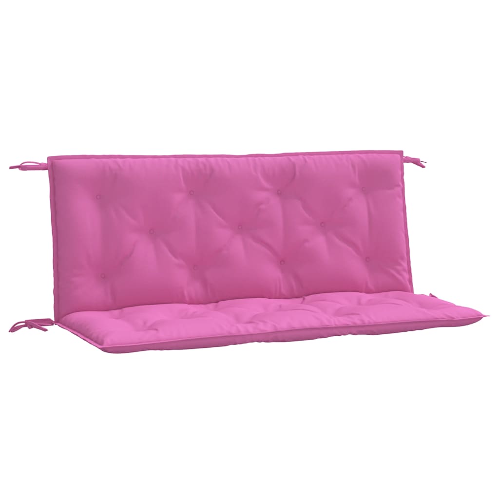 Coussins pour banc de jardin 2 pcs Rose 120x50x7 cm Tissu