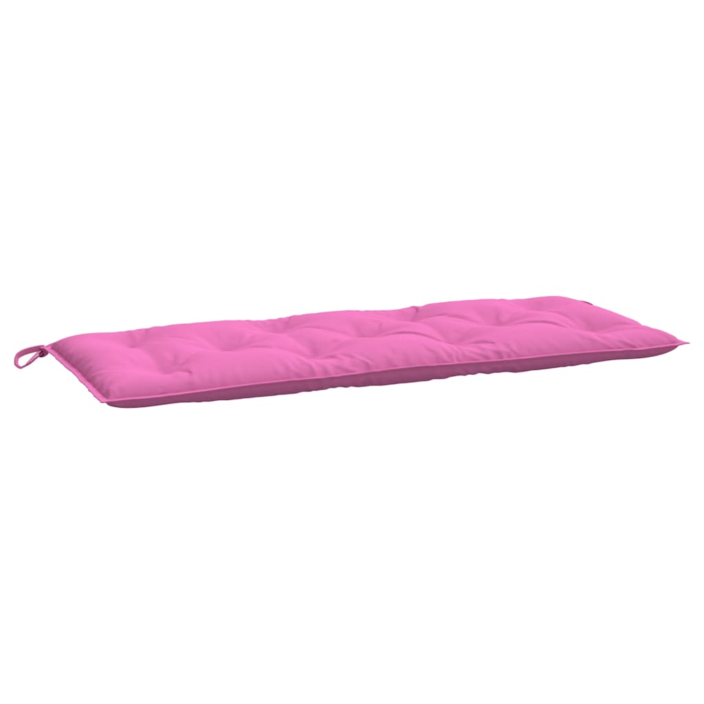 Coussins pour banc de jardin 2 pcs Rose 120x50x7 cm Tissu