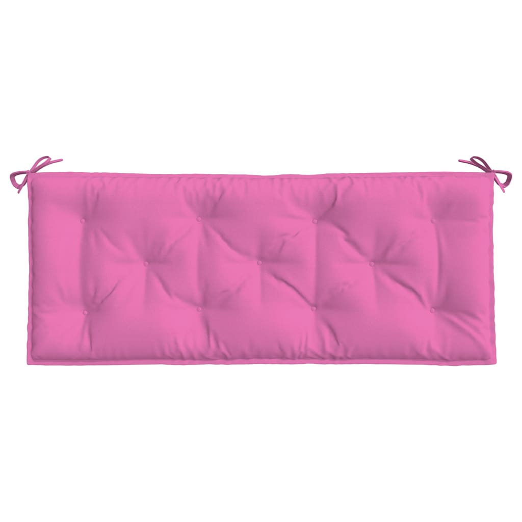 Coussins pour banc de jardin 2 pcs Rose 120x50x7 cm Tissu