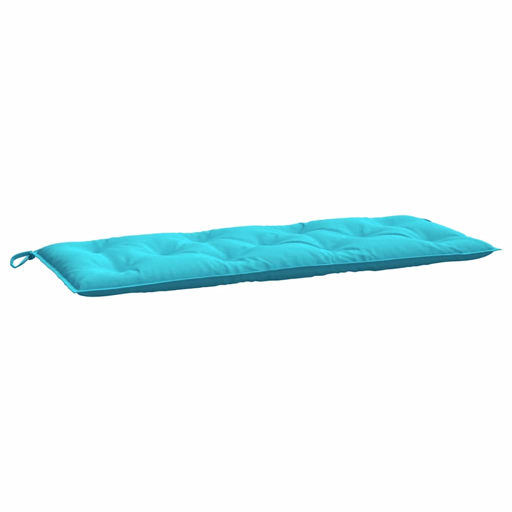 Coussins pour banc de jardin 2 pcs Turquoise 120x50x7 cm Tissu