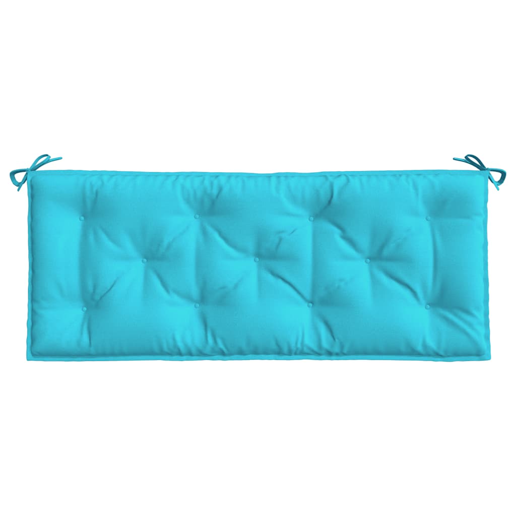 Coussins pour banc de jardin 2 pcs Turquoise 120x50x7 cm Tissu