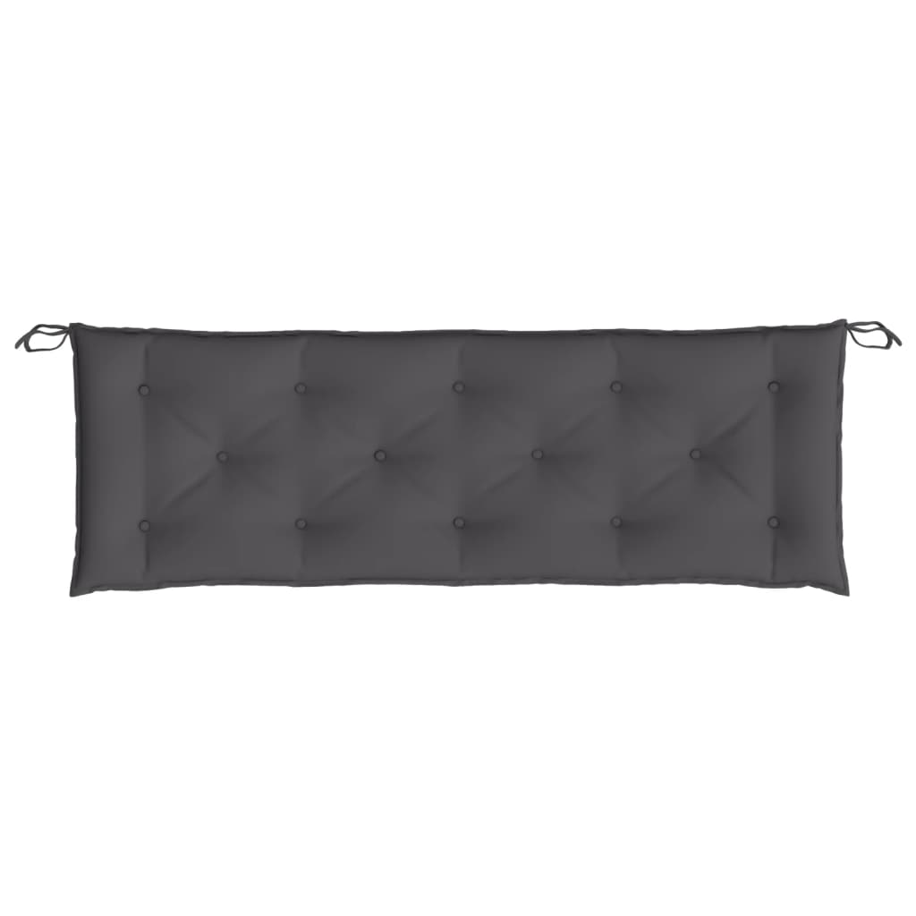 Coussins pour banc de jardin 2 pcs anthracite 150x50x7 cm Tissu Oxford