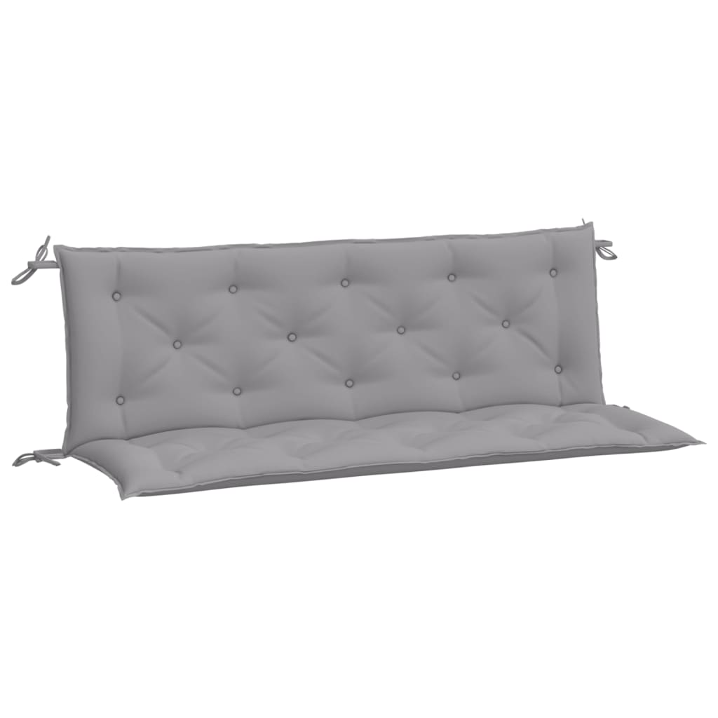Coussins pour banc de jardin 2 pcs Gris 150x50x7 cm Tissu Oxford