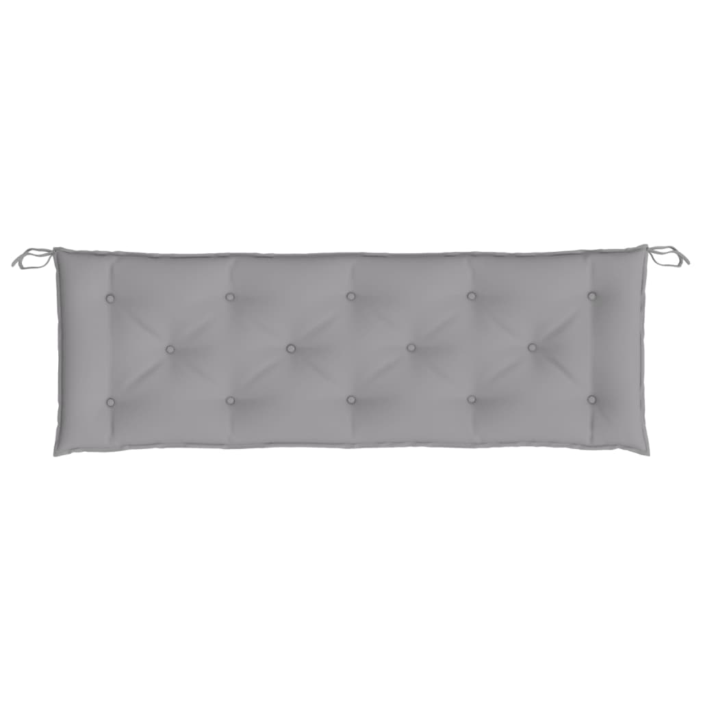 Coussins pour banc de jardin 2 pcs Gris 150x50x7 cm Tissu Oxford