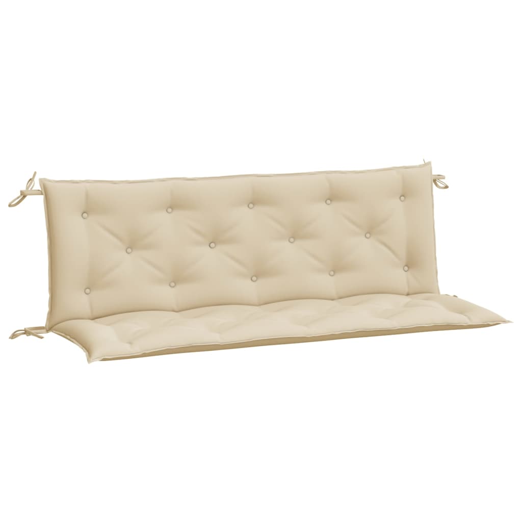 Garden bench cushions 2 pcs. Beige 150x50x7 cm Oxford fabric
