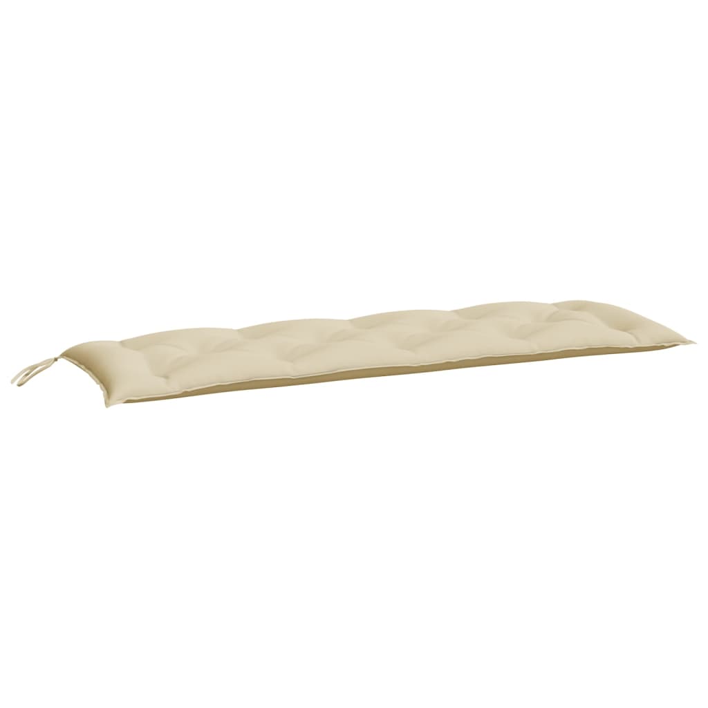 Garden bench cushions 2 pcs. Beige 150x50x7 cm Oxford fabric