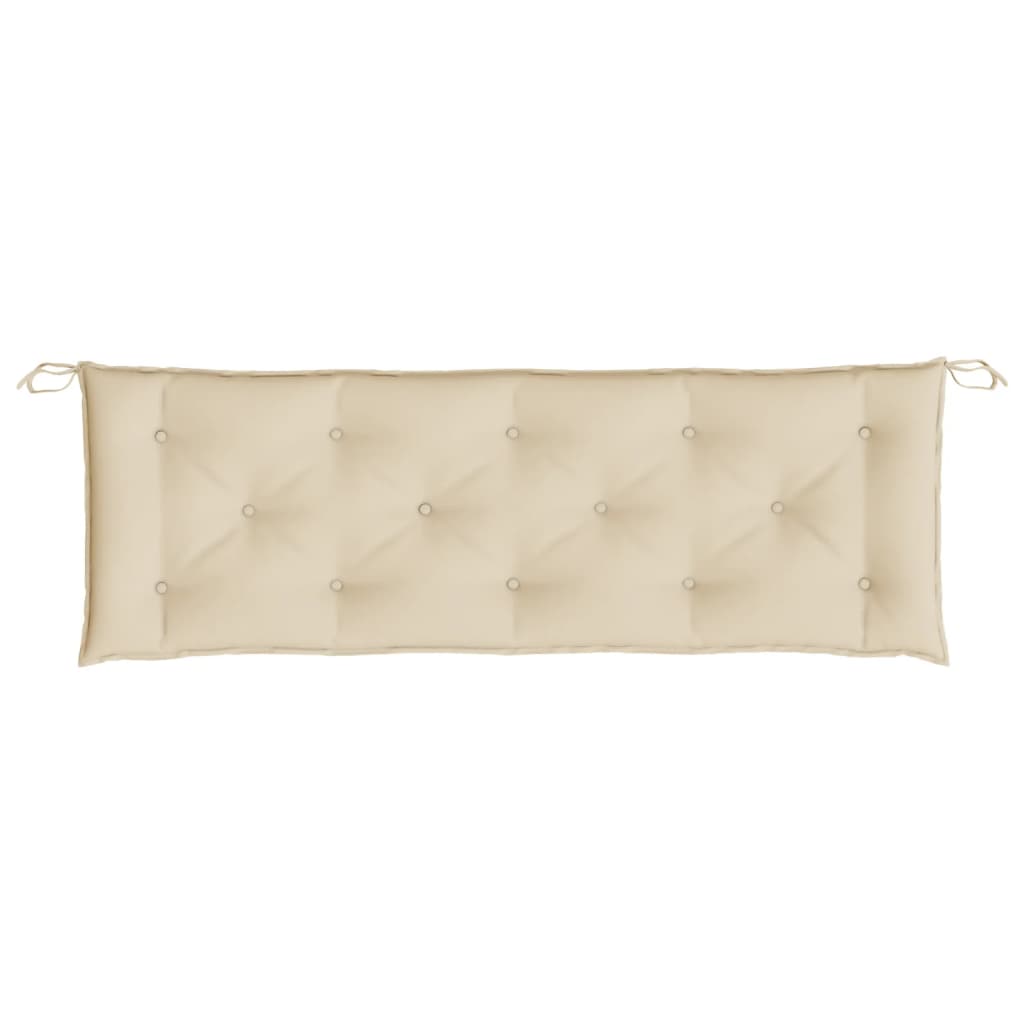 Garden bench cushions 2 pcs. Beige 150x50x7 cm Oxford fabric