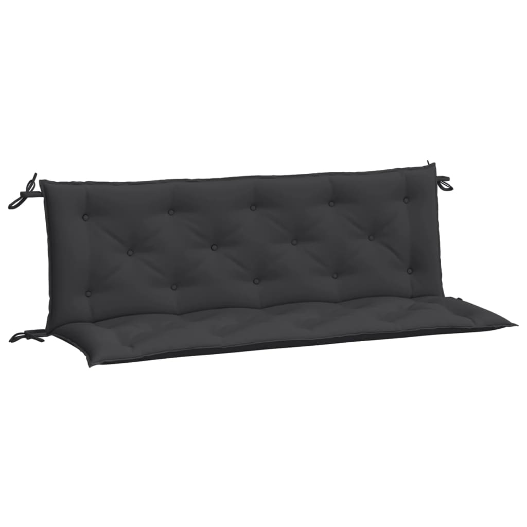 Garden Bench Cushions 2 pcs. Black 150x50x7 cm Oxford Fabric
