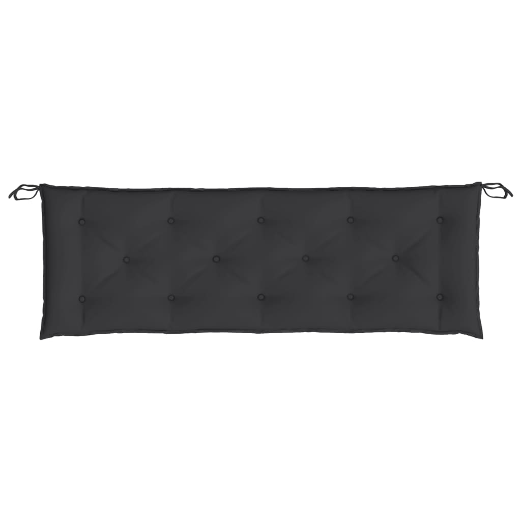 Garden Bench Cushions 2 pcs. Black 150x50x7 cm Oxford Fabric