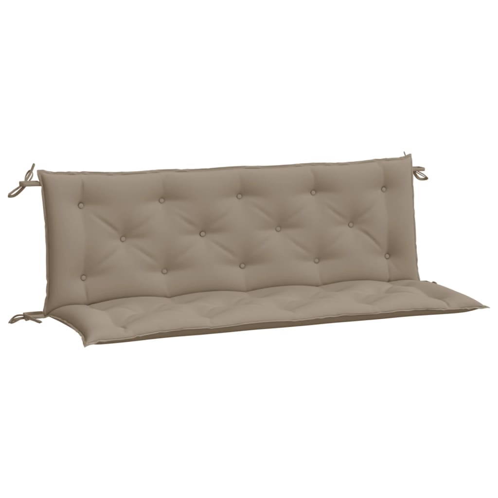 Garden Bench Cushions 2 pcs Taupe 150x50x7 cm Oxford Fabric