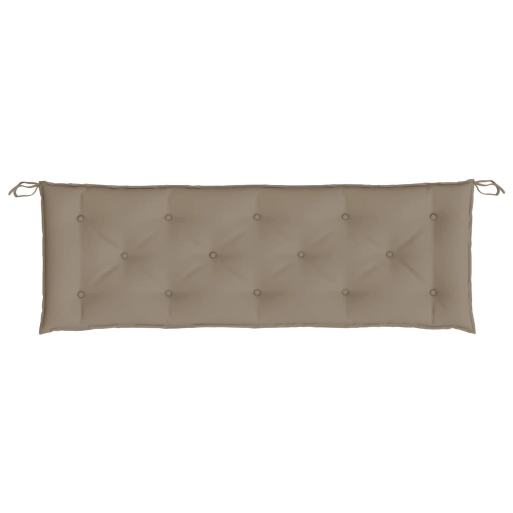 Garden Bench Cushions 2 pcs Taupe 150x50x7 cm Oxford Fabric