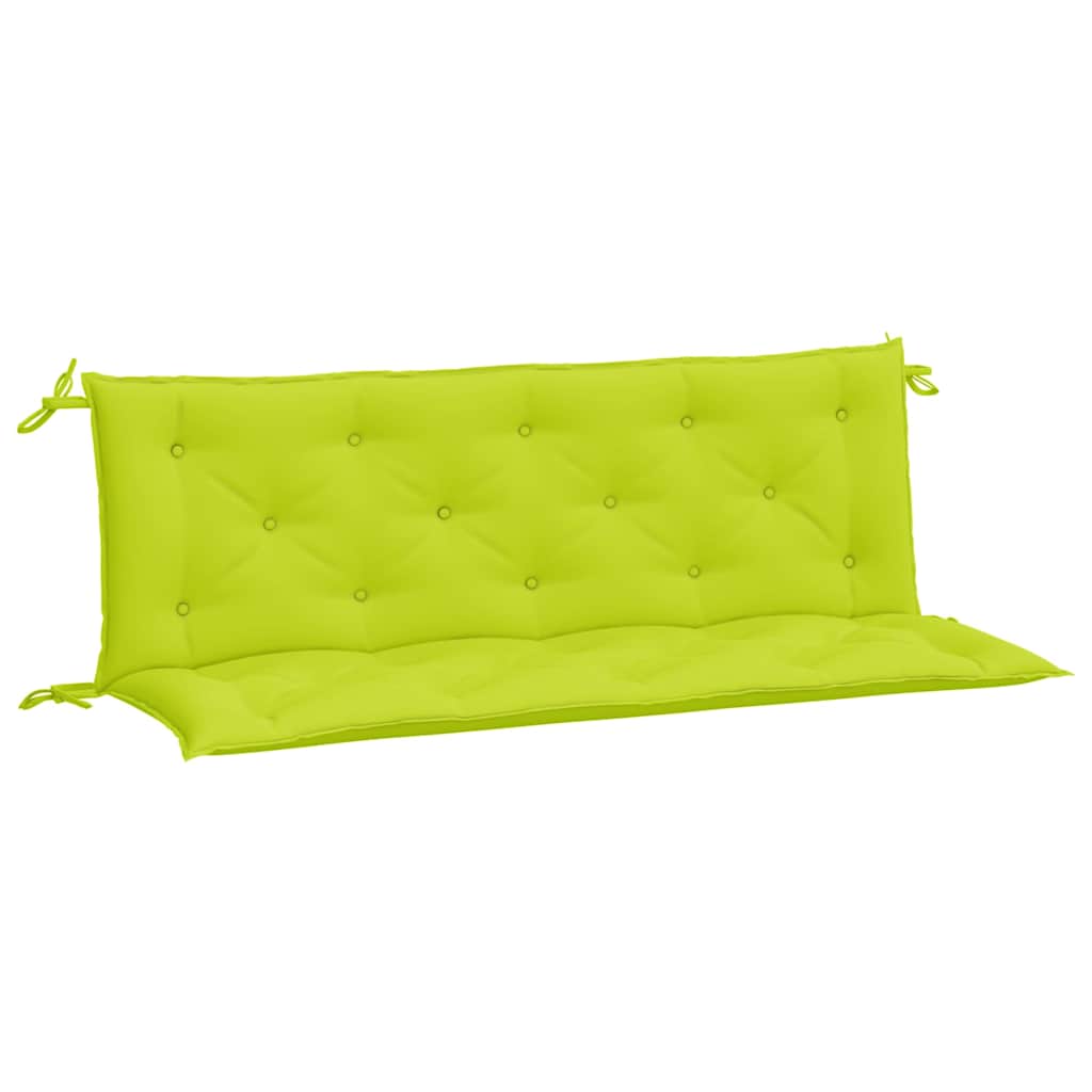 Coussins pour banc de jardin 2 pcs Vert clair 150x50x7 cm Tissu Oxford
