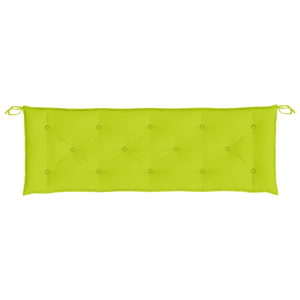Coussins pour banc de jardin 2 pcs Vert clair 150x50x7 cm Tissu Oxford