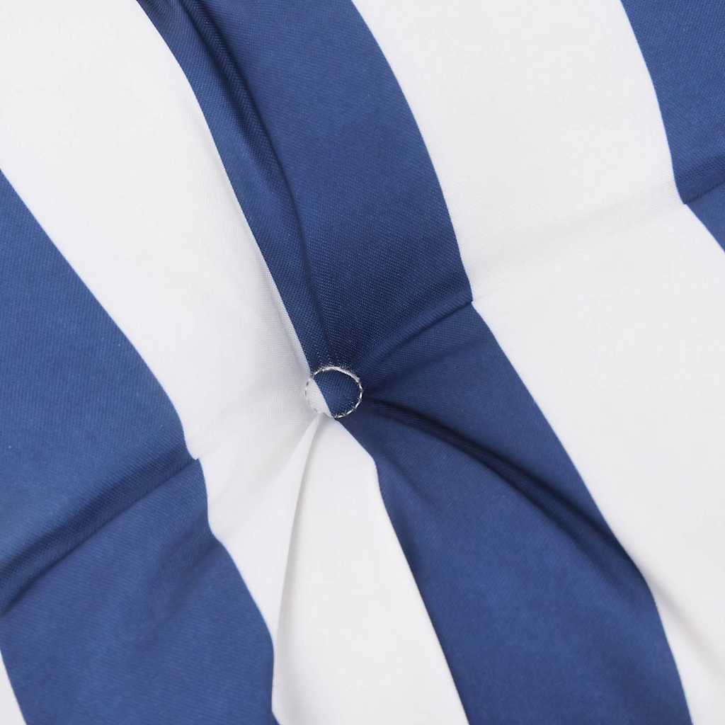 Garden Bench Cushions, 2 pcs, Blue & White Striped, 150x50x7cm Fabric